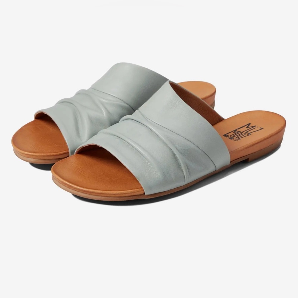 Miz Mooz Aria Women’s Aquamarine Comfort Sandal Sz. 38 (US 7.5-8) - Picture 1 of 9